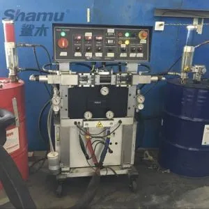 Sprutmaskin av polyurea-material