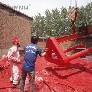 Speciellt polyurea-material för reparation av gruvtransportband